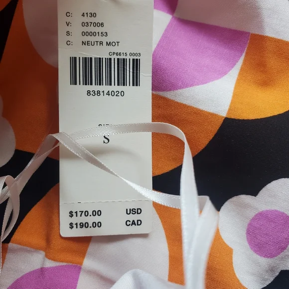 Anthropologie Print Strapless Dress‎ - Picture 8 of 9